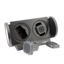 Diplomat Economy Double Watch Winder - Black/Silver
