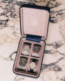 Hyde Park Four Watch Zip Case - Navy