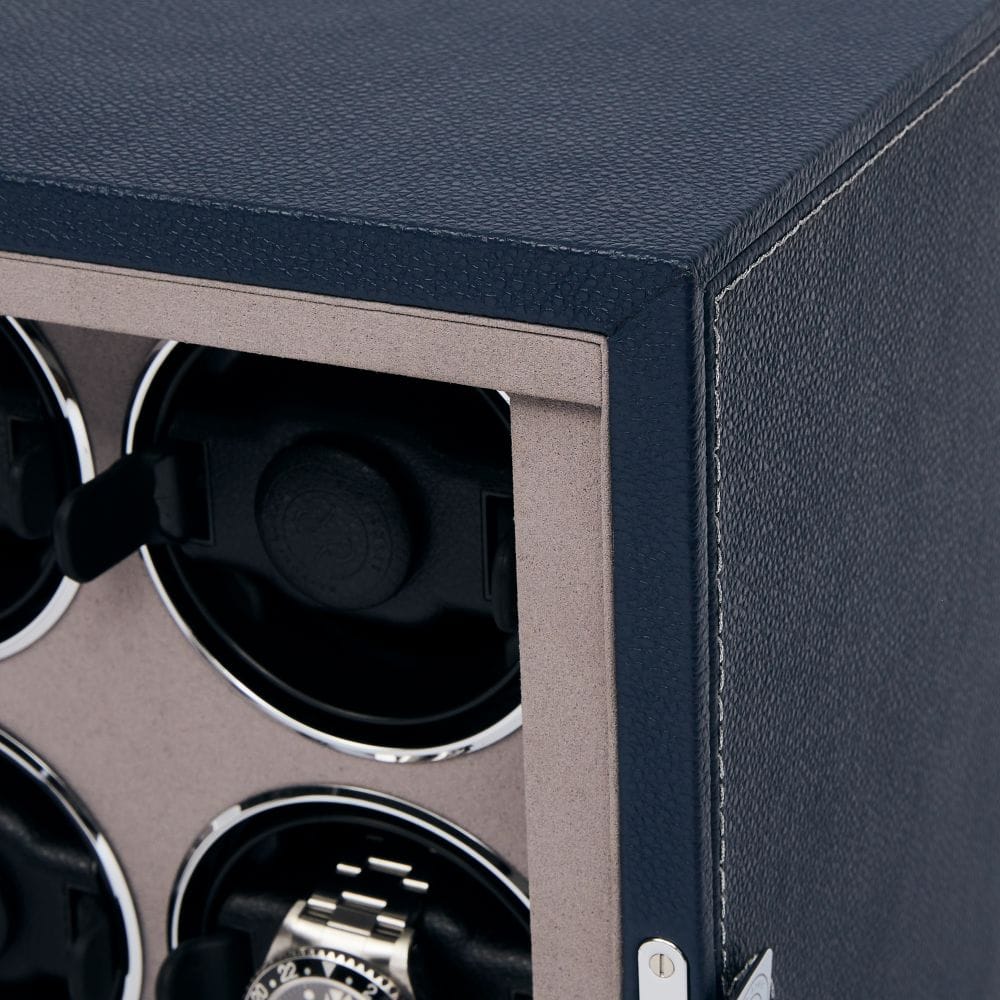 Rapport Quantum Quad Watch Winder Navy Watch Winder Station