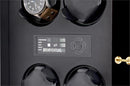 Elma Motion Corona 4 Quad Watch winder - Black Piano Finish/Glass Doors