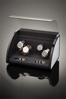 Elma Motion Style IV Quad Watch Winder - High Gloss Black/Aluminum