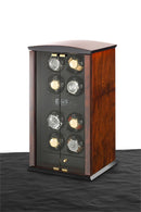 Elma Motion Corona 8 Watches Watch winder - Burl Wood Piano Finish/Glass Doors