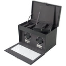 WOLF Heritage Double Watch Winder with Storage