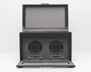 WOLF Viceroy Double Watch Winder with Cover, Storage and Travel Case