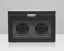 WOLF Viceroy Double Watch Winder with Cover, Storage and Travel Case