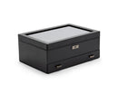 WOLF Axis 10 Piece Watch Box with Drawer