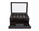 WOLF Axis 10 Piece Watch Box with Drawer