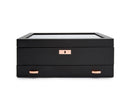 WOLF Axis 10 Piece Watch Box with Drawer