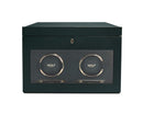 WOLF British Racing Double Watch Winder with Storage - Green