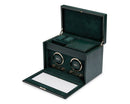 WOLF British Racing Double Watch Winder with Storage - Green