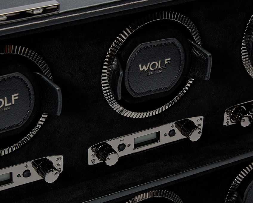 WOLF British Racing 8 Piece Watch Winder Watch Winder Station