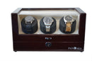 Pangaea T330 Triple Automatic Watch Winder- Mahogany