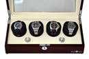 Pangaea Q360 Quad Automatic Four Watch Winder- Mahogany