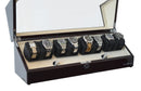 Pangaea Q840 Automatic Eight Watch Winder with LED Light (Mahogany)