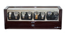 Pangaea Q840 Automatic Eight Watch Winder with LED Light (Mahogany)
