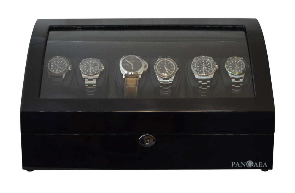 Pangaea Q650 Automatic Six Watch Winder with LED Light Watch Winder