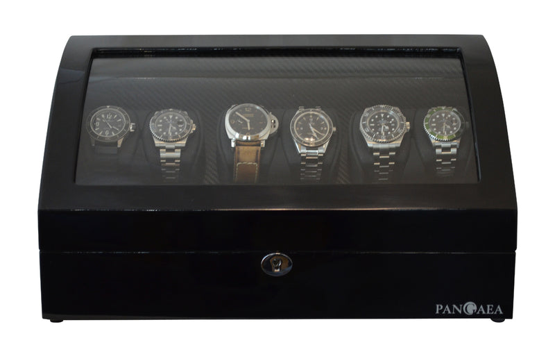 Pangaea Q650 Automatic Six Watch Winder with LED Light