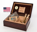 #H75M WoodTop 75 Count Cigar Humidor (Made in USA)