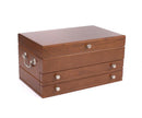 First Lady, Two-Drawer, Heritage Cherry Finish on Solid Cherry Hardwood Jewelry Chest, Made in U.S.A.