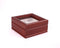 LIEUTENANT - Six Watch Case Glass Top Storage Chest, Solid Cherry, (Made in USA)