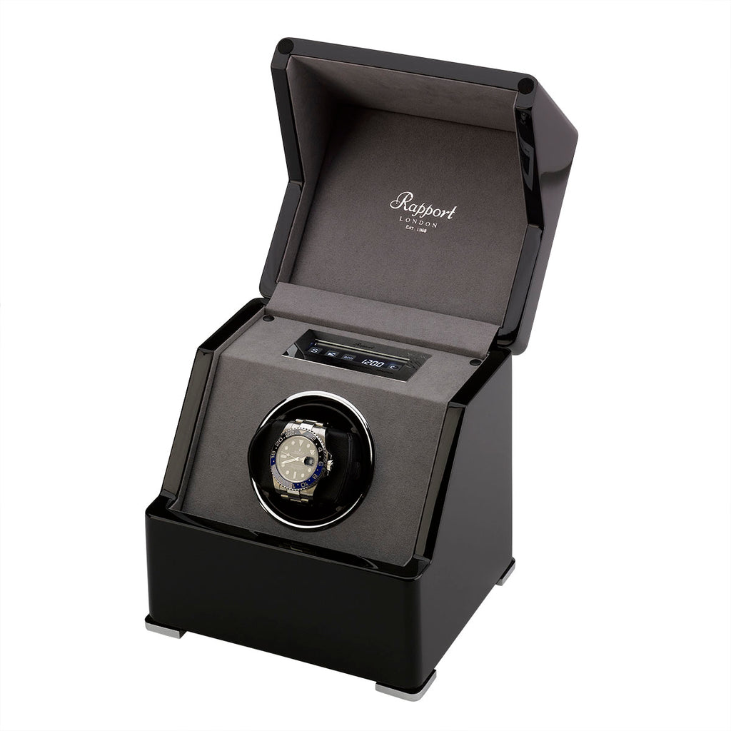 Rapport Perpetua III Single Watch Winder - Black – Watch Winder