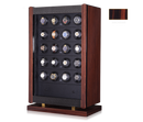 Orbita Avanti 24- Twenty Four Programmable Watch Winder (Macassar Wood/Carbon Fiber)