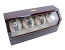 Heiden Quad Watch Winder - Cherry