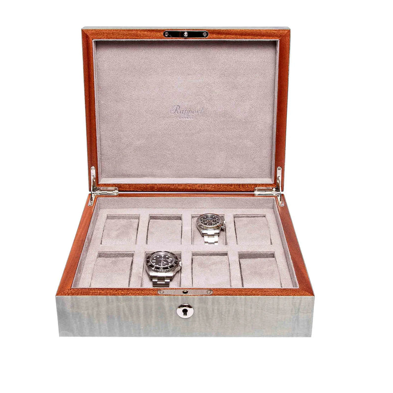 Rapport Heritage Chroma Eight Watch Box Case - Grey