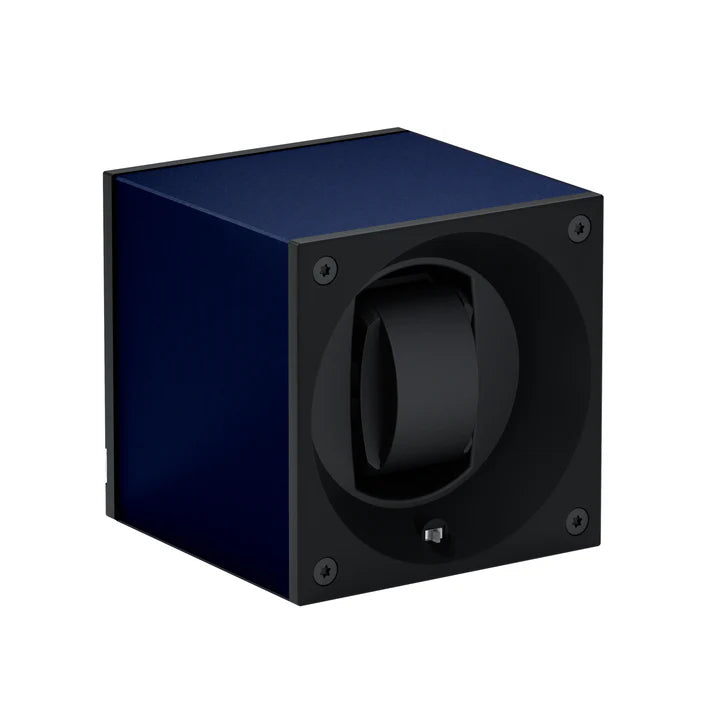 Swiss Kubik Masterbox Single Aluminum Watch Winder - Navy Blue