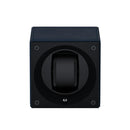 Swiss Kubik Single Watch Winder - Navy Blue Leather
