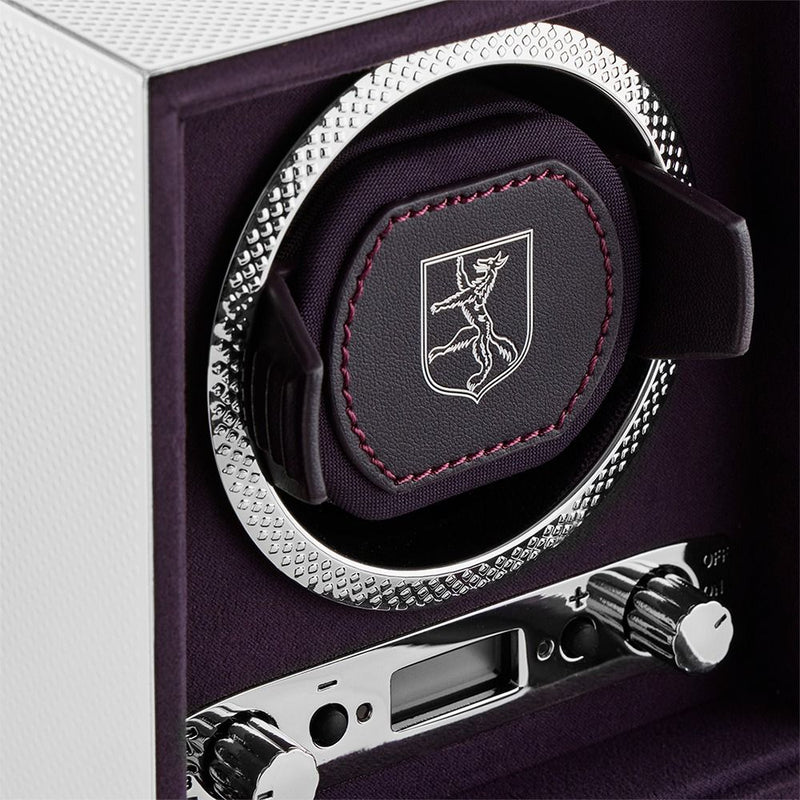 WOLF Silver Single Watch Winder