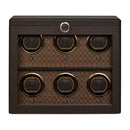 WOLF Earth 6 Piece Watch Winder - Coffee