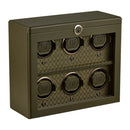 WOLF Earth 6 Piece Watch Winder - Olive