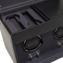 WOLF Heritage Double Watch Winder with Storage