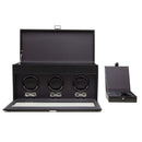 WOLF Heritage Triple Watch Winder with Storage and Travel Case