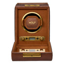 WOLF Brogue Single Watch Winder - Burnished Brown