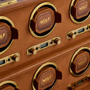 WOLF Brogue 8 Piece Watch Winder - Burnished Brown