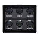 WOLF Oxford 6 Piece Watch Winder – Black