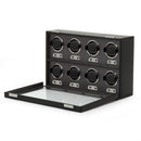 WOLF Oxford 8 Piece Watch Winder – Black
