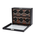 WOLF Macassar 6 Piece Watch Winder