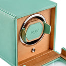 WOLF Single Cub Watch Winder with Cover - Seltzer Mint/Peach