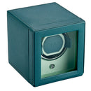 WOLF Single Cub Watch Winder with Cover - Seltzer Teal/Mint
