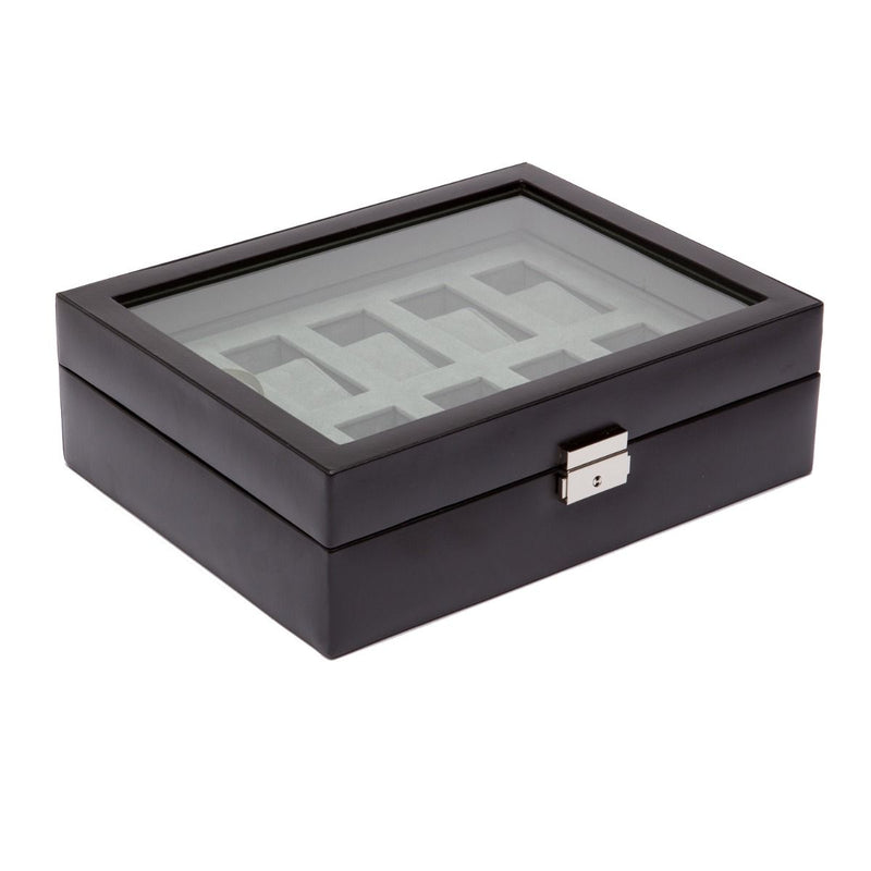 Ten Piece Watch Storage Box with Cover (For 10 Watches) by WOLF