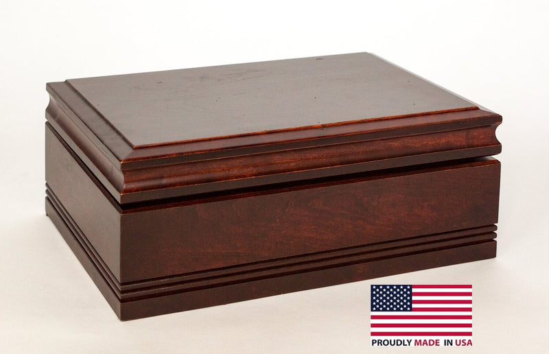 #C75M WoodTop 75 CannBisDor; Large Rich Mahogany Finish Cannabis Humidor (Made in USA) (Copy)