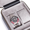 Hyde Park Two Watch Zip Case - Black