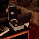 Hyde Park Four Watch Zip Case - Grey