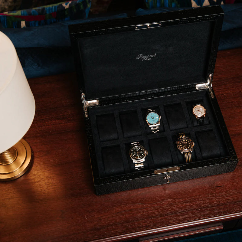 Rapport Brompton Ten Watch Box - Black