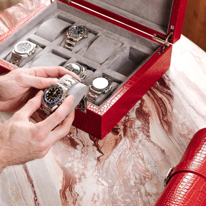 Rapport Brompton 8 Watch Box - Red