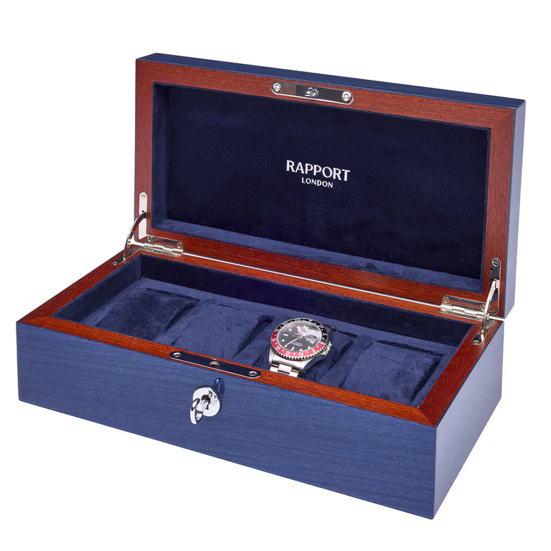 Heritage Chroma Four Watch Box - Navy