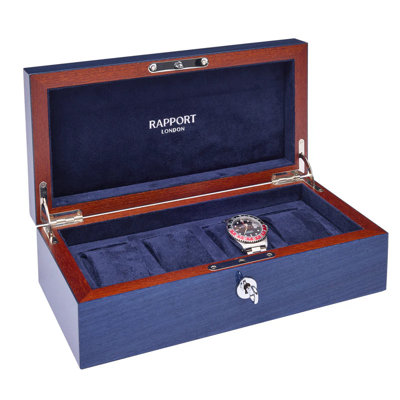 Heritage Chroma Four Watch Box - Navy